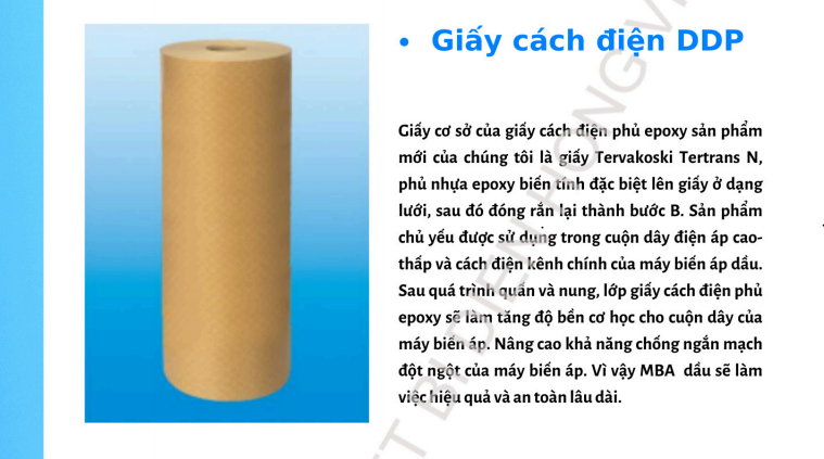 giấy cách điện DDP GIẤY CÁCH ĐIỆN THERMAL DDP. - Hình ảnh 1